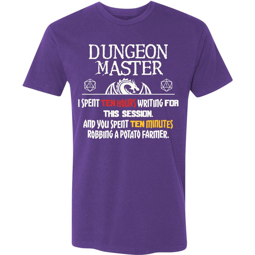 Dungeon Master Chaos Meme Premium Unisex T-Shirt - Purple Rush - 7