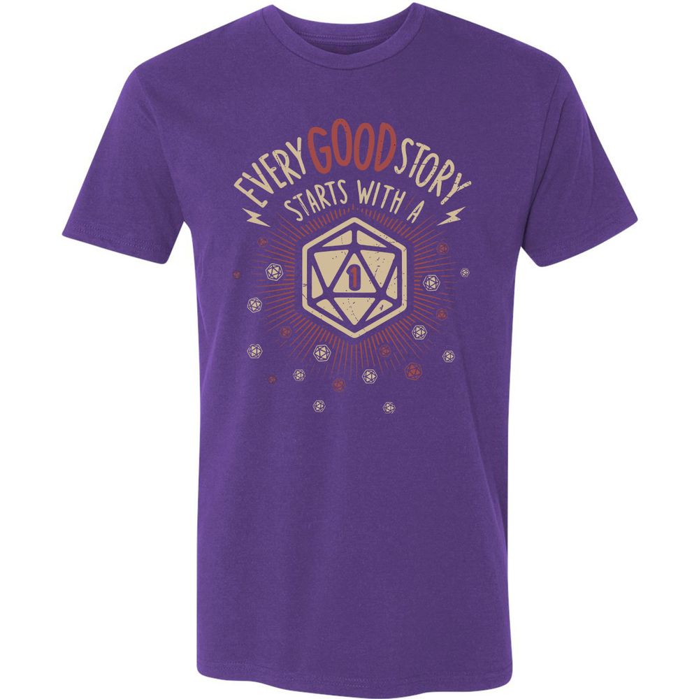 Good Story Starts With A 1 Premium Unisex T-Shirt - Purple Rush - 7