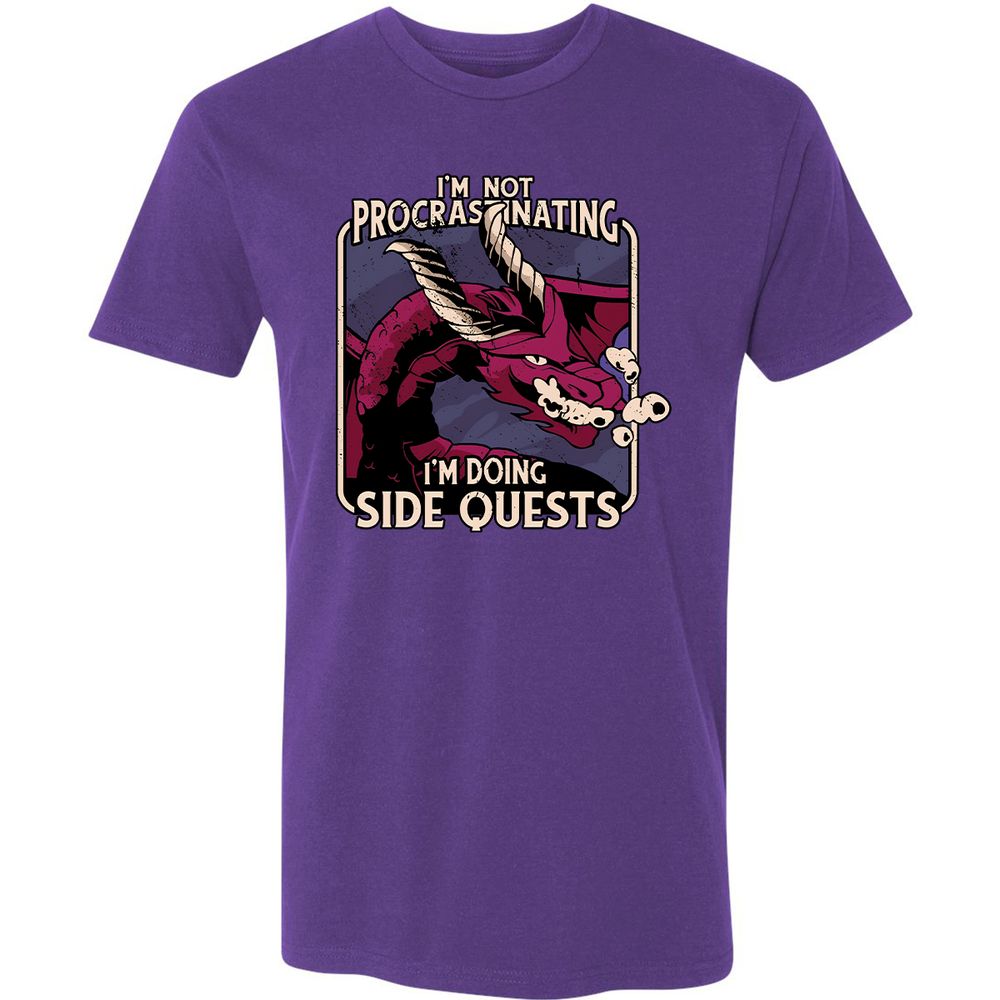 Doing Side Quests Premium Unisex T-Shirt - Purple Rush - 7
