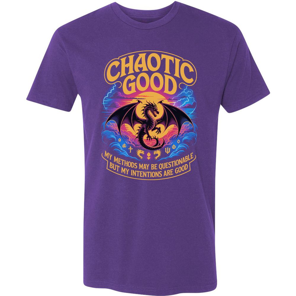 Chaotic Good Premium Unisex T-Shirt - Purple Rush - 7