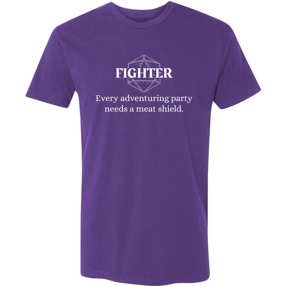 Fighter – Every Party Needs A Meat Shield Premium Unisex T-Shirt - Purple Rush - 7