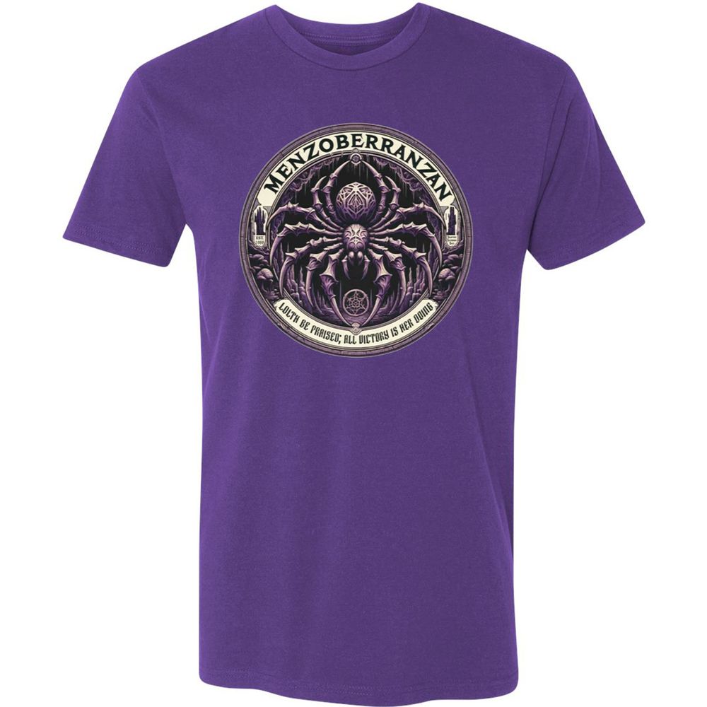 Menzoberranzan Lolth Be Praised Premium Unisex T-Shirt - Purple Rush - 7