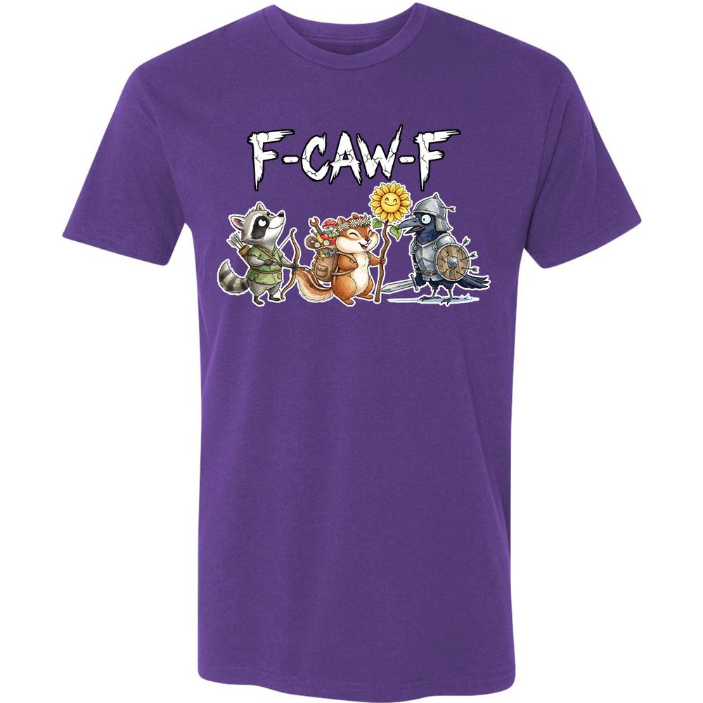 F-CAW-F Adventuring party Premium Unisex T-Shirt - Purple Rush - 7
