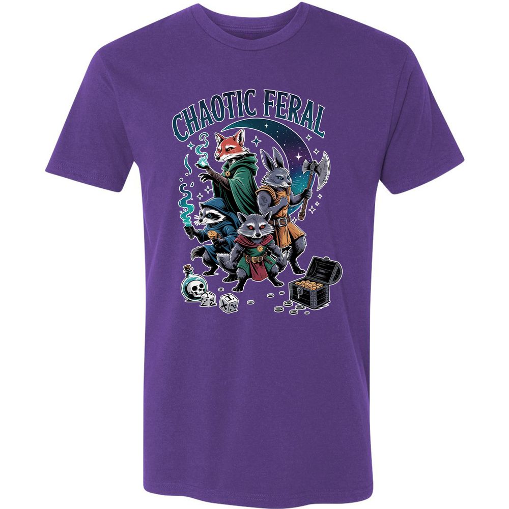 Chaotic Feral Premium Unisex T-Shirt - Purple Rush - 7