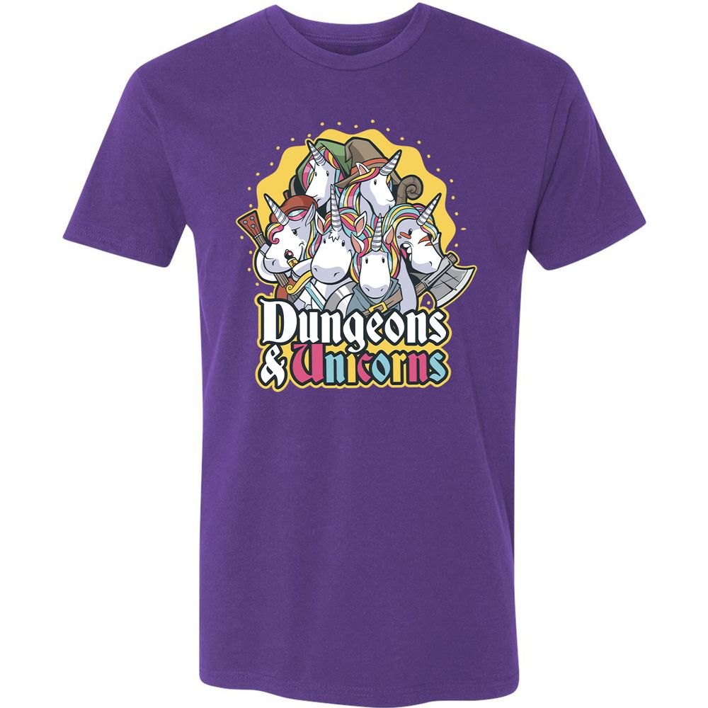 Dungeons And Unicorns Premium Unisex T-Shirt - Purple Rush - 7
