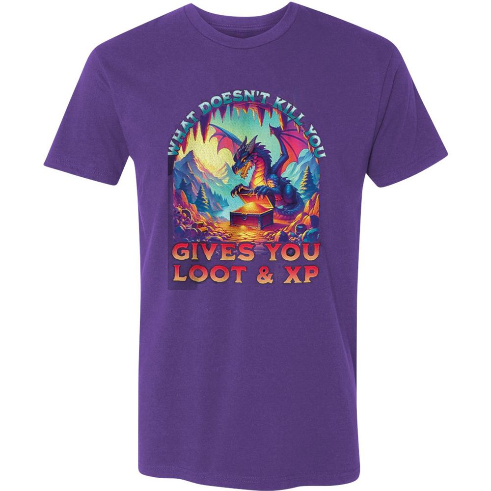 What Doesn't Kill You Give You Loot & XP Premium Unisex T-Shirt - Purple Rush - 7
