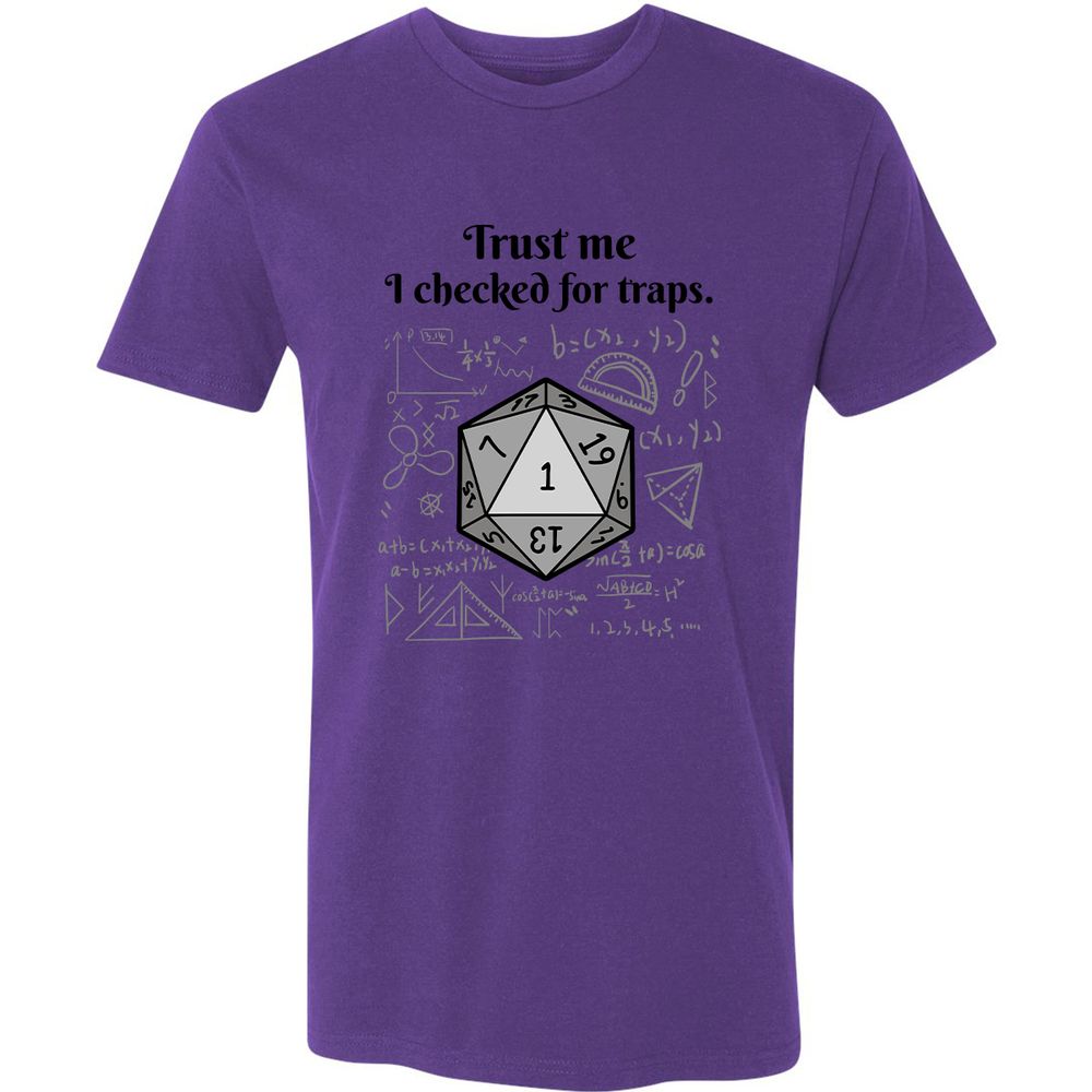 Trust me, I checked for traps. Premium Unisex T-Shirt - Purple Rush - 7