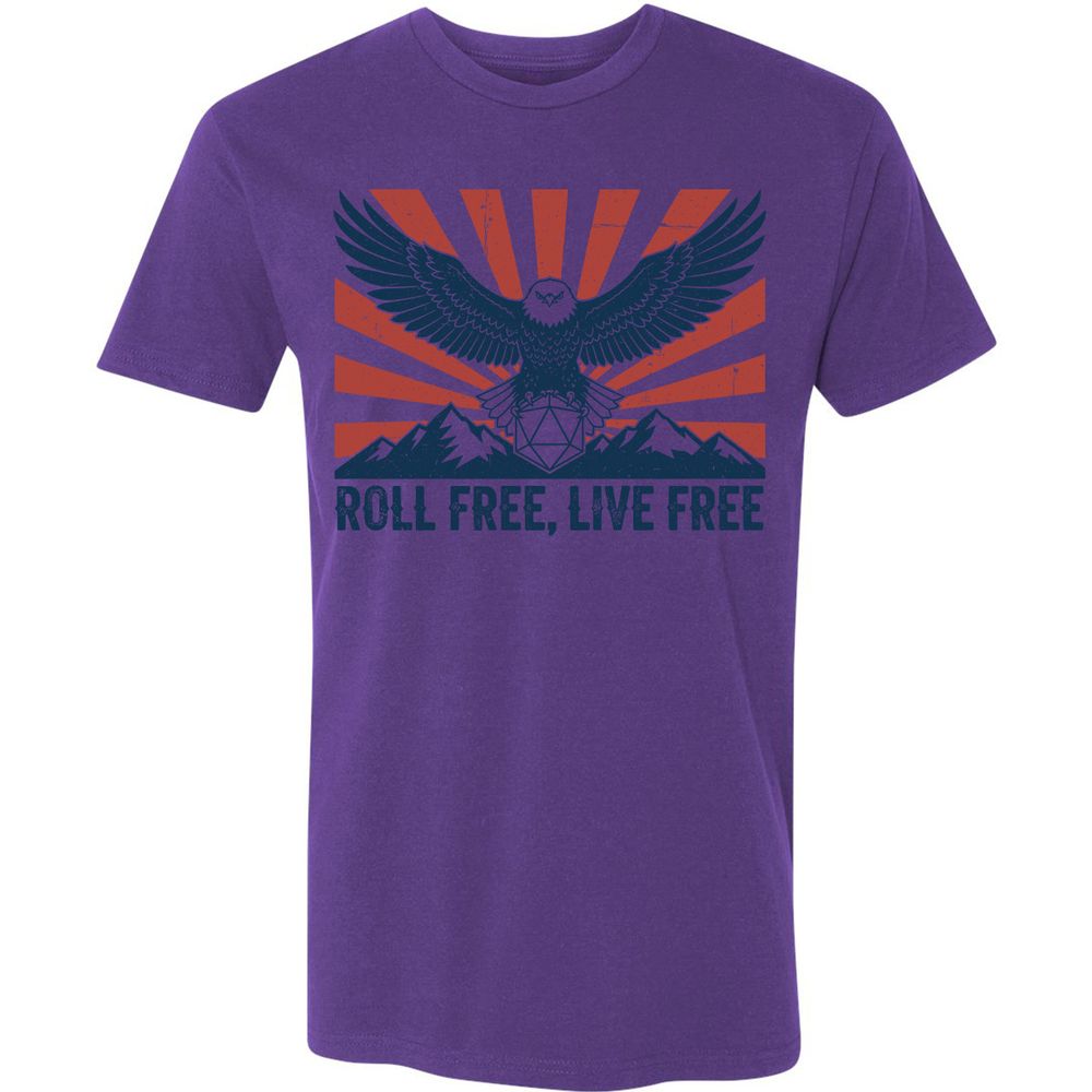 Roll Free, Live Free Premium Unisex T-Shirt - Purple Rush - 7