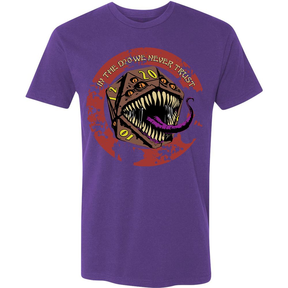 In The D20 We Never Trust Premium Unisex T-Shirt - Purple Rush - 7