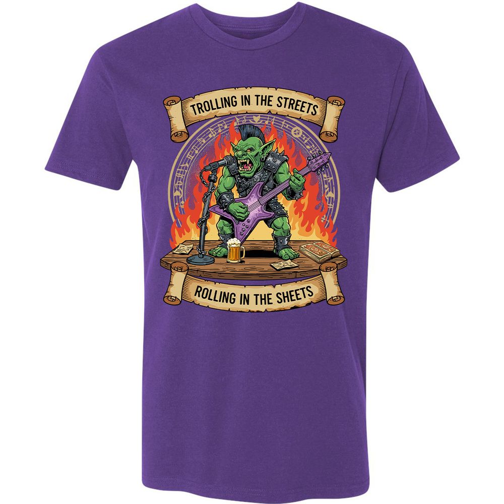 Trolling in the Streets Premium Unisex T-Shirt - Purple Rush - 7
