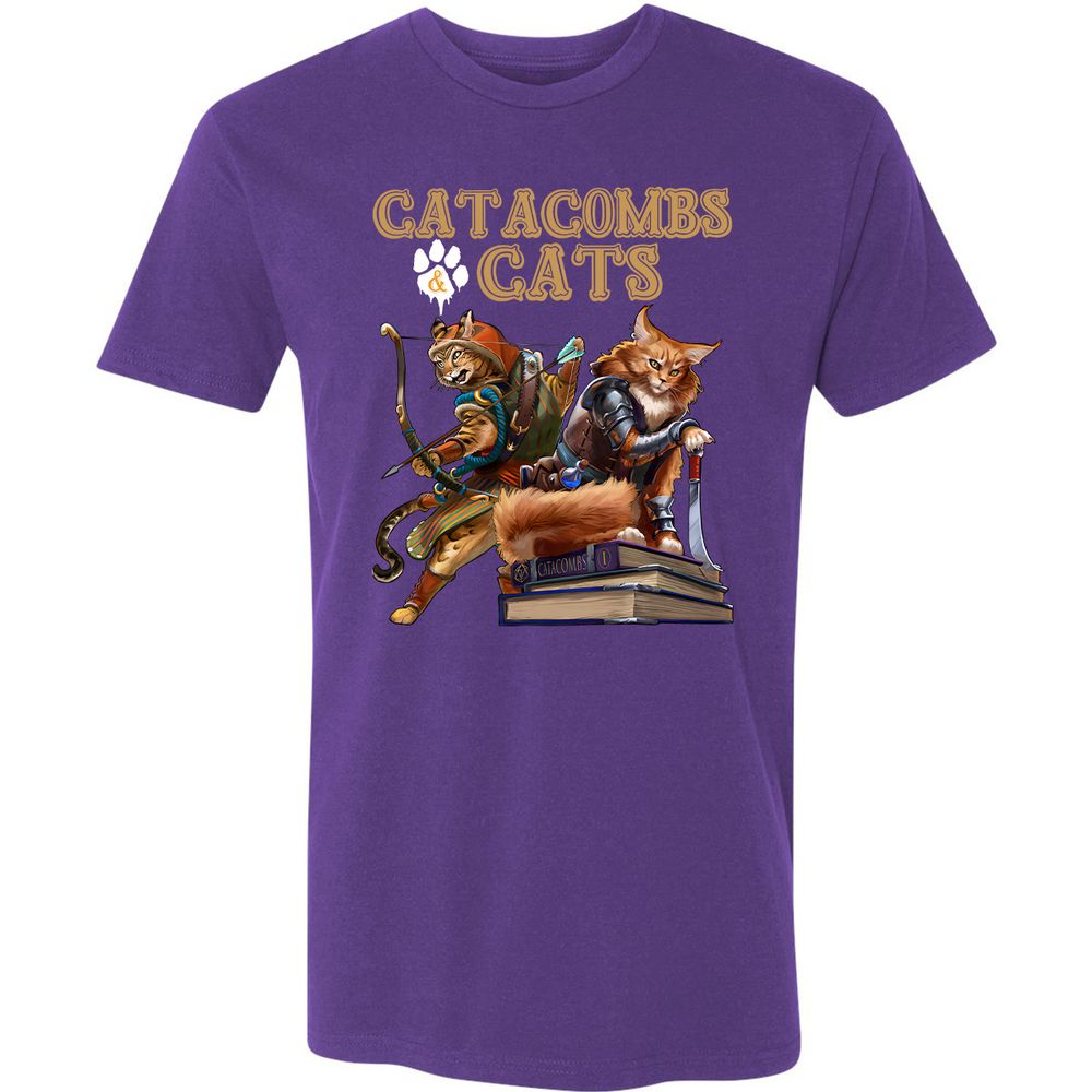 Catacombs & Cats Premium Unisex T-Shirt - Purple Rush - 7
