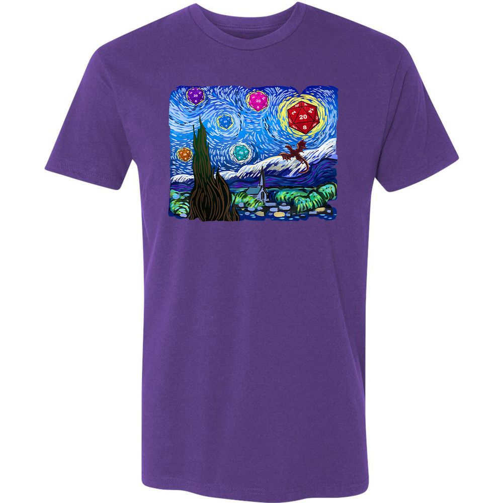Dragon Starry Night Premium Unisex T-Shirt - Purple Rush - 7