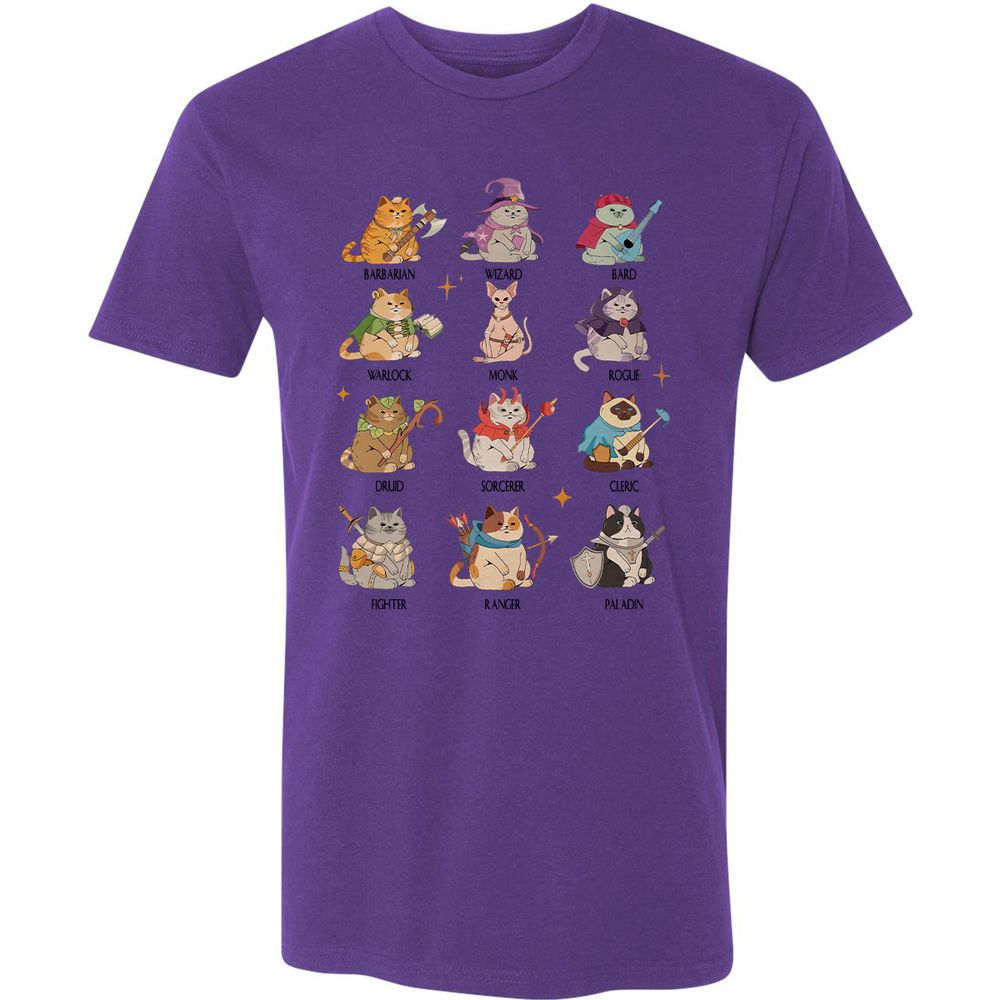 Dungeons And Cats Premium Unisex T-Shirt - Purple Rush - 7