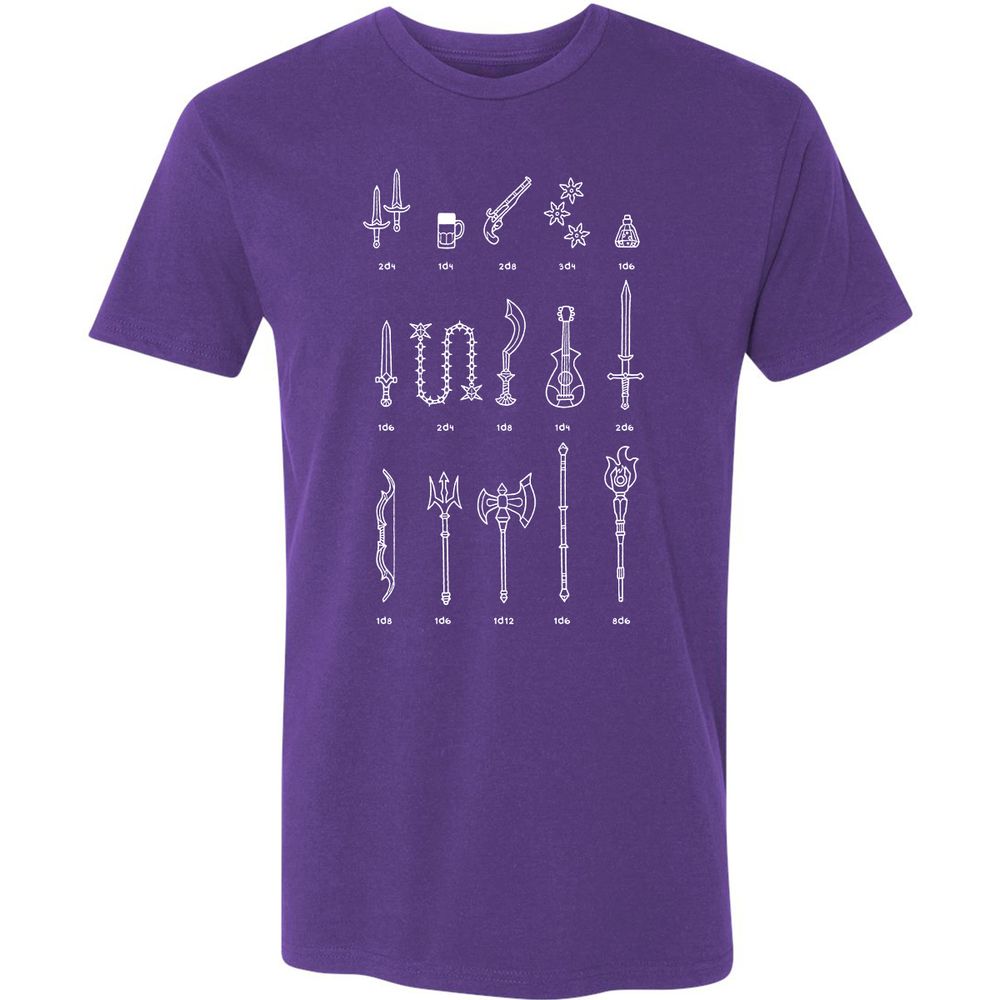 Damage Dealer RPG Premium Unisex T-Shirt - Purple Rush - 7