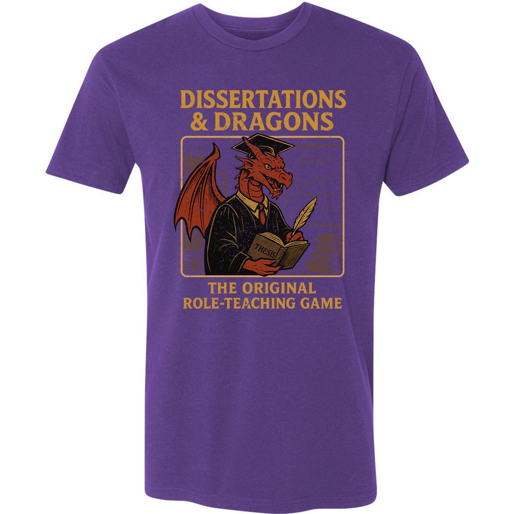 Disserations & Dragons Premium Unisex T-Shirt - Purple Rush - 7
