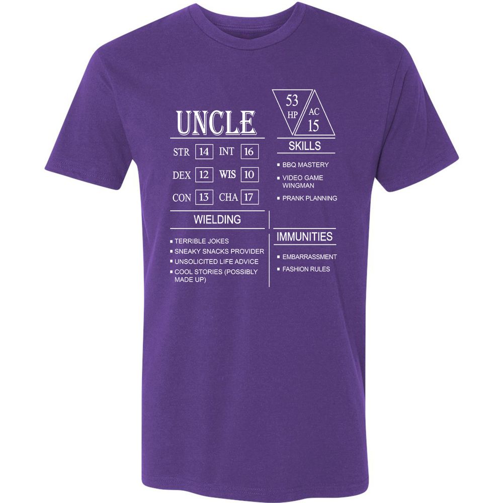 Uncle Stats Premium Unisex T-Shirt - Purple Rush - 7