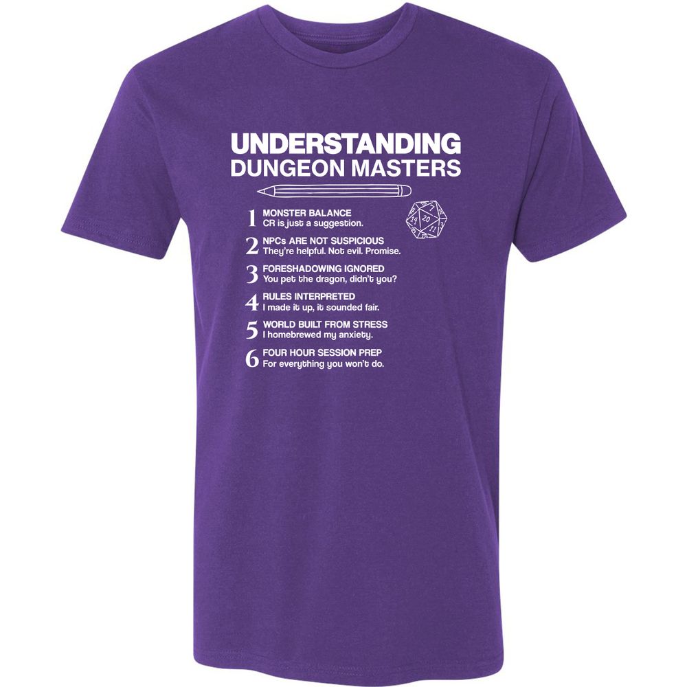 Understanding Dungeon Masters Premium Unisex T-Shirt - Purple Rush - 7