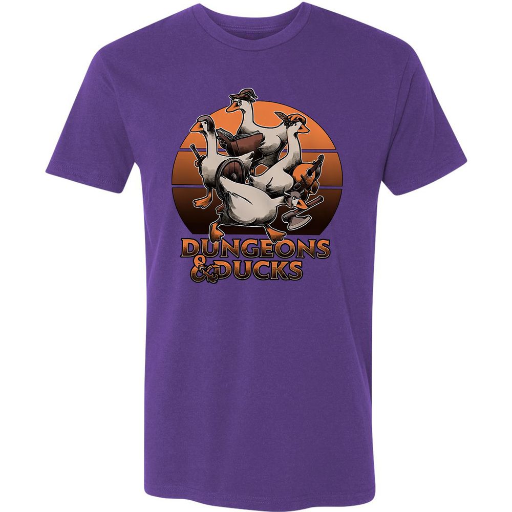Dungeons And Ducks Premium Unisex T-Shirt - Purple Rush - 7