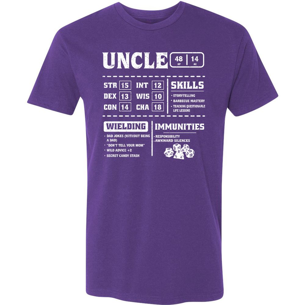 Uncle Stats Premium Unisex T-Shirt - Purple Rush - 7