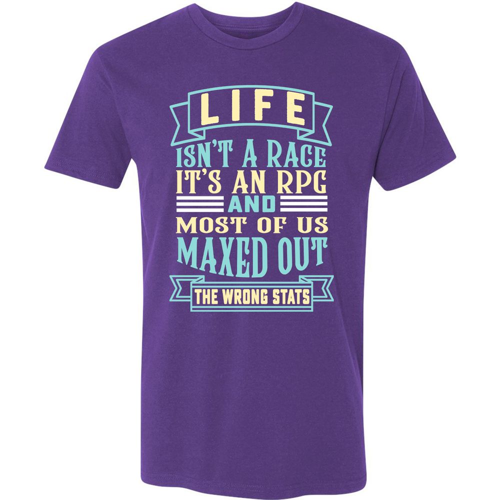 Life Is A RPG Premium Unisex T-Shirt - Purple Rush - 7