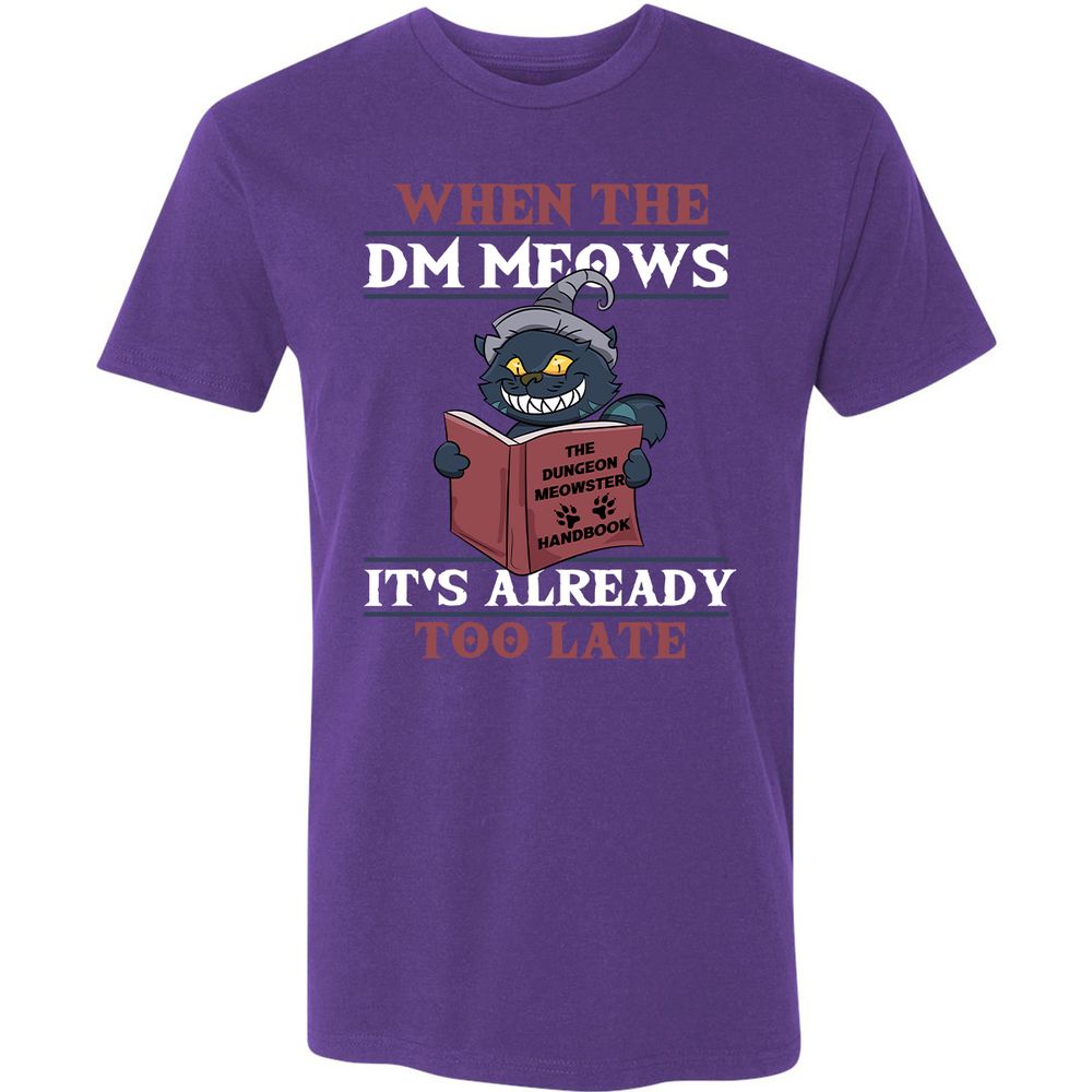 When The DM Meow Premium Unisex T-Shirt - Purple Rush - 7