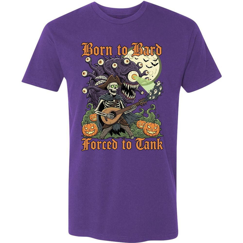 Born to Bard – Forced to Tank Premium Unisex T-Shirt - Purple Rush - 7