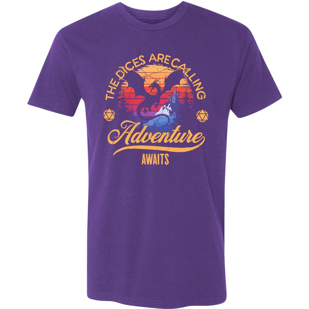 The Dices Are Calling Premium Unisex T-Shirt - Purple Rush - 7