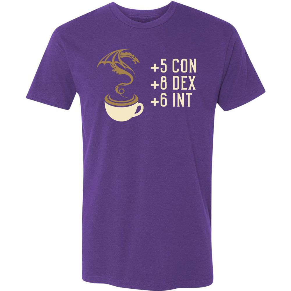 Coffee Dragon Premium Unisex T-Shirt - Purple Rush - 7