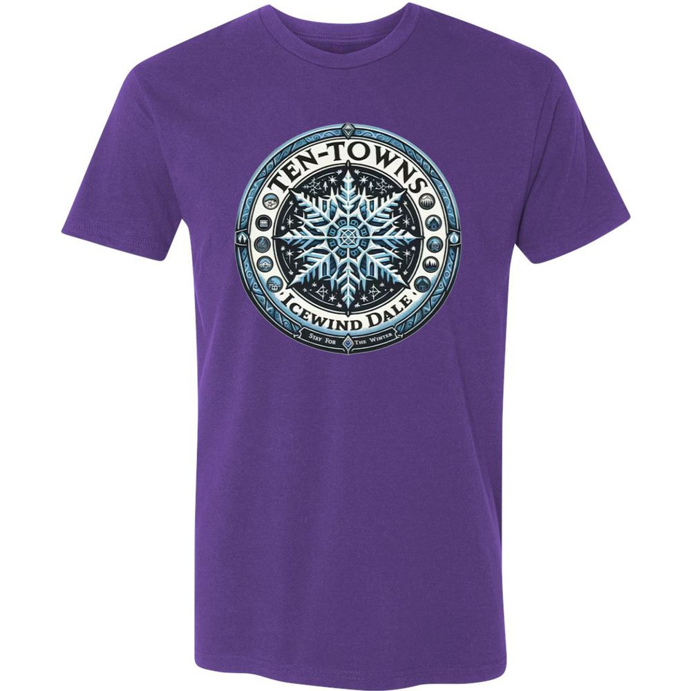 Ten-Towns Icewind Dale Premium Unisex T-Shirt - Purple Rush - 7