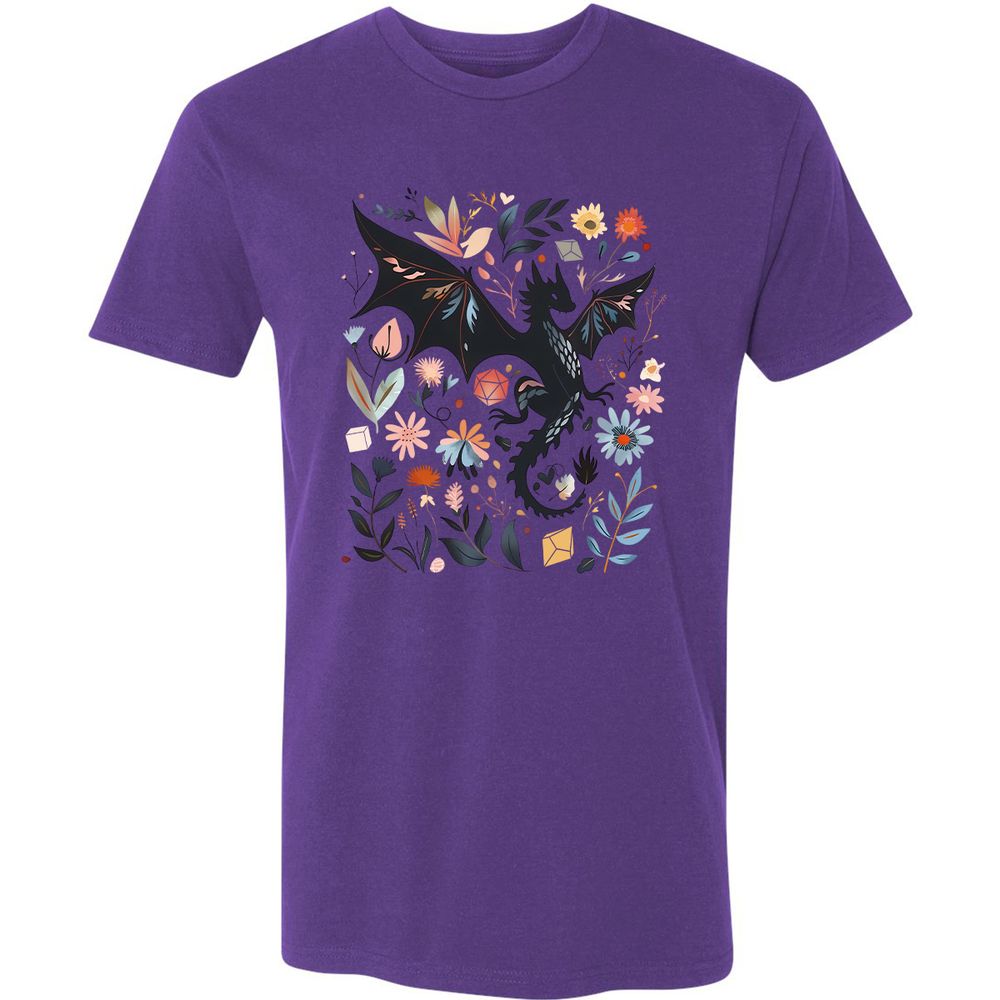 Floral DnD Dragon - Purple Rush - 7
