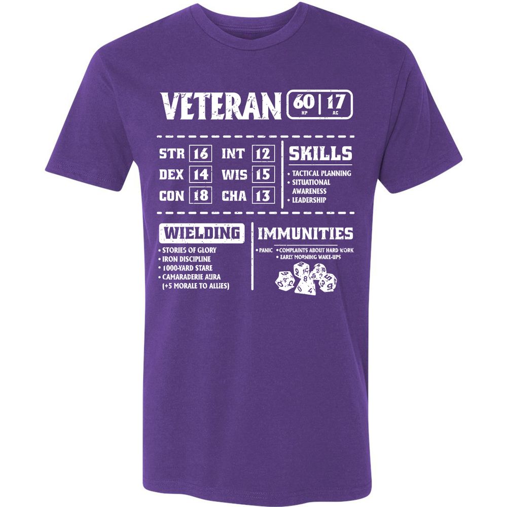 Veteran New Ver. Premium Unisex T-Shirt - Purple Rush - 7