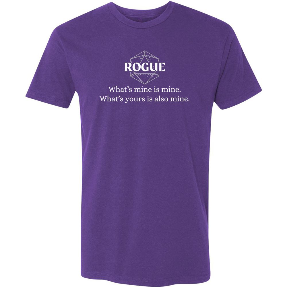 Rogue – What’s Mine Is Mine, What’s Yours Is Also Mine Premium Unisex T-Shirt - Purple Rush - 7