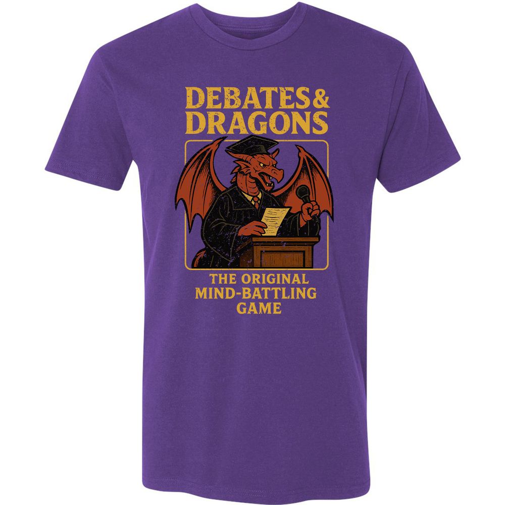 Debates & Dragons Premium Unisex T-Shirt - Purple Rush - 7