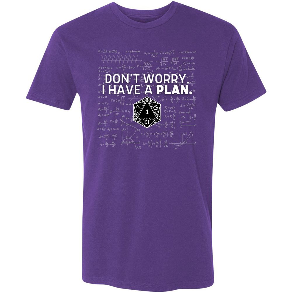 Don't Worry I Have A Plan Premium Unisex T-Shirt - Purple Rush - 7