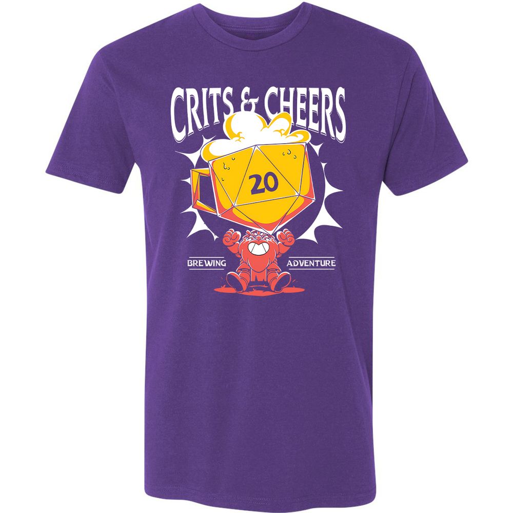 Crits & Cheers Premium Unisex T-Shirt - Purple Rush - 7