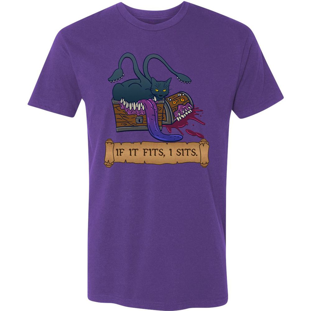 If It Fits I Sits Premium Unisex T-Shirt - Purple Rush - 7