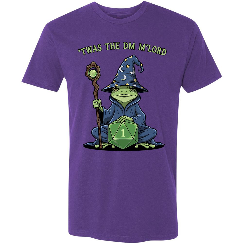 Twas the DM M’lord Premium Unisex T-Shirt - Purple Rush - 7