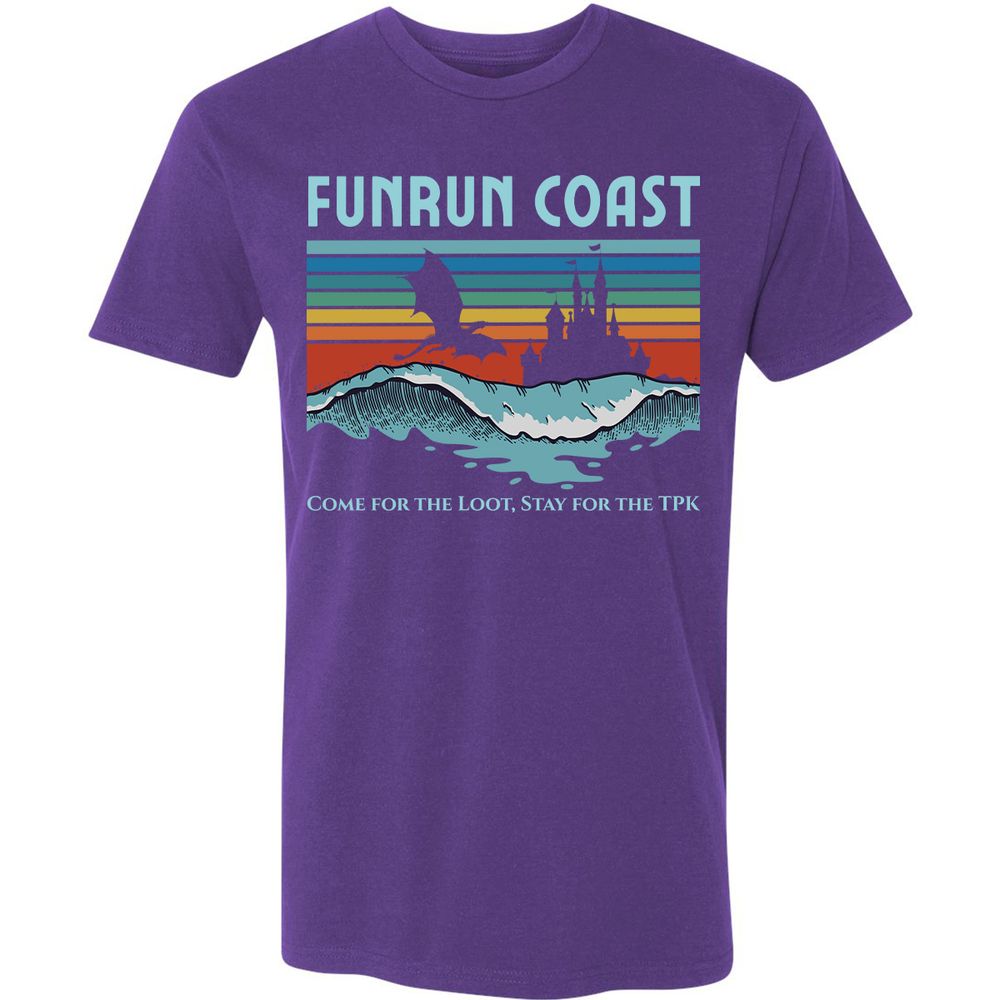 FUNRUN COAST Premium Unisex T-Shirt - Purple Rush - 7