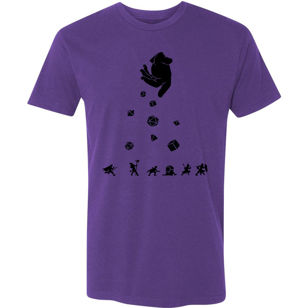 Rocks Fall, Everyone Dice Premium Unisex T-Shirt - Purple Rush - 7