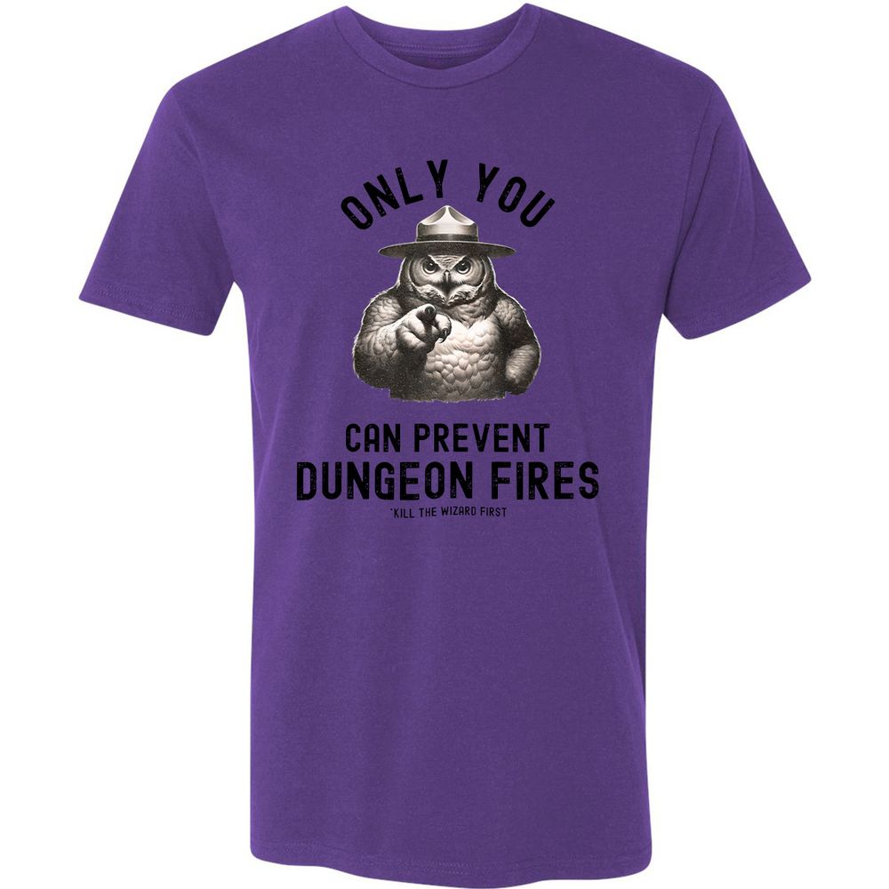 Only You Can Prevent Dungeon Fires Premium Unisex T-Shirt - Purple Rush - 7