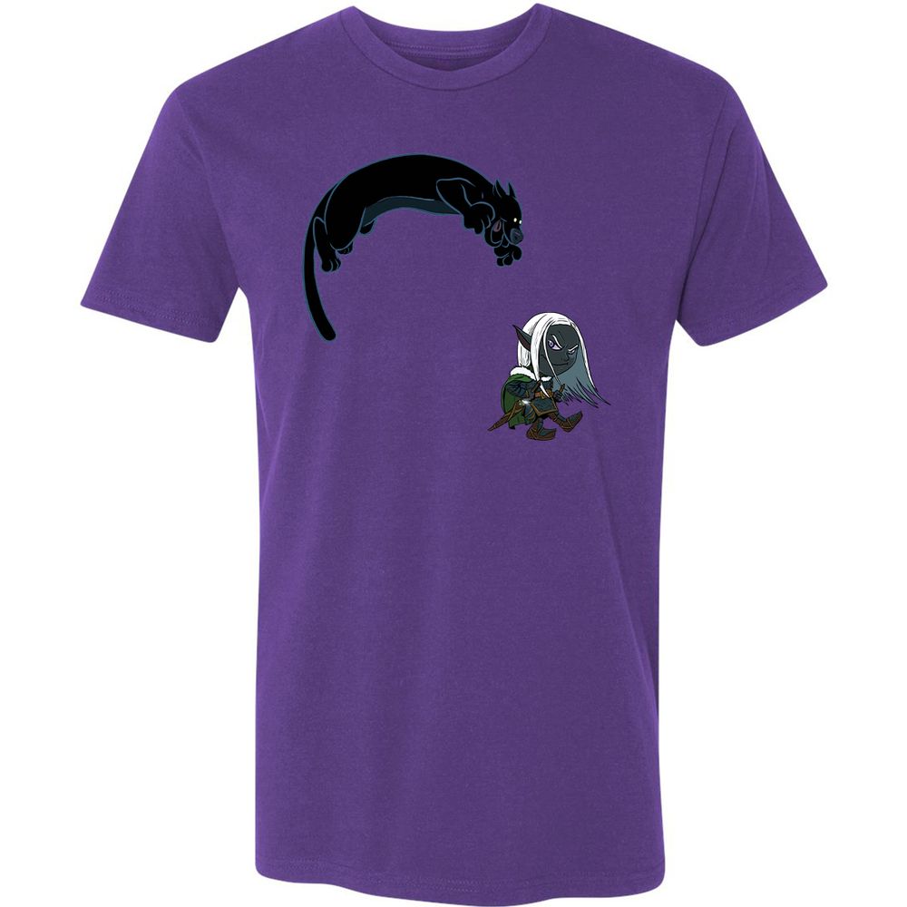 Drizzt And Guenhwyvar Premium Unisex T-Shirt - Purple Rush - 7