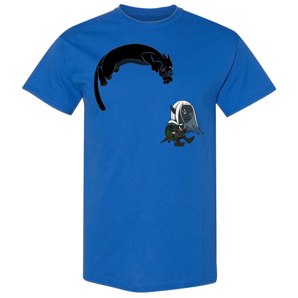 Drizzt and Guenhwyvar Classic Unisex T-Shirt - Royal - 7