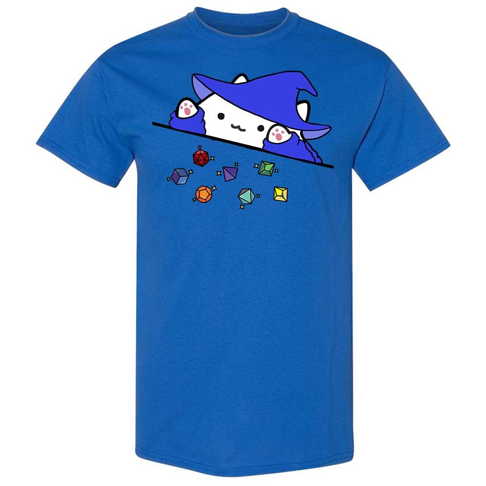 Cat Throws Dices Classic Unisex T-Shirt - Royal - 7