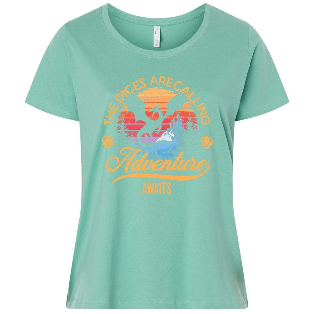 The Dices Are Calling Ladies Curvy Jersey - Saltwater - 7