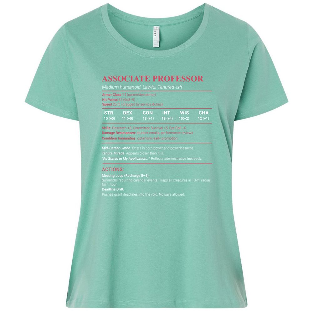 Associate Professor Stats Ladies Curvy Jersey - Saltwater - 7