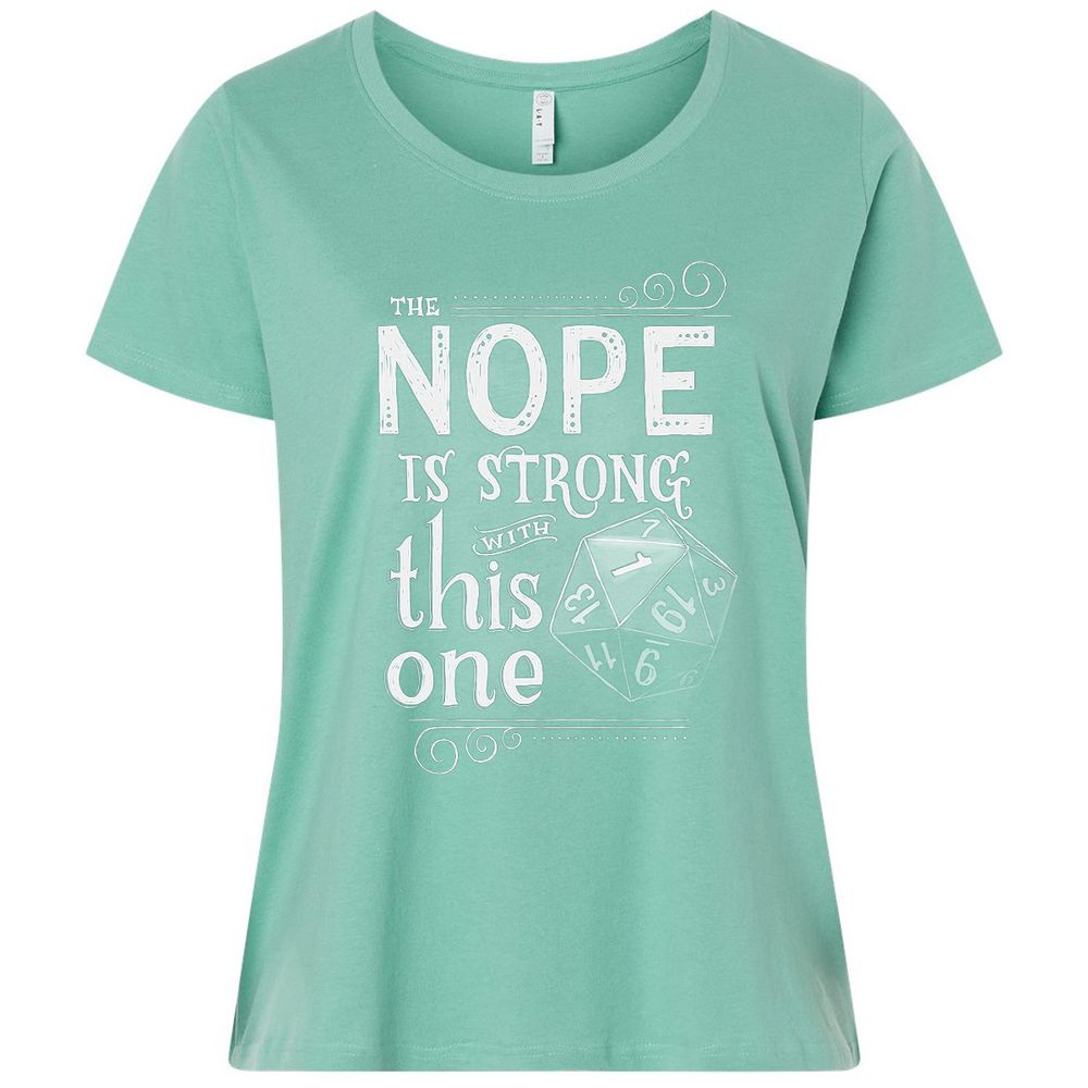 The NOPE is Strong with This One Ladies Curvy Jersey - Saltwater - 7