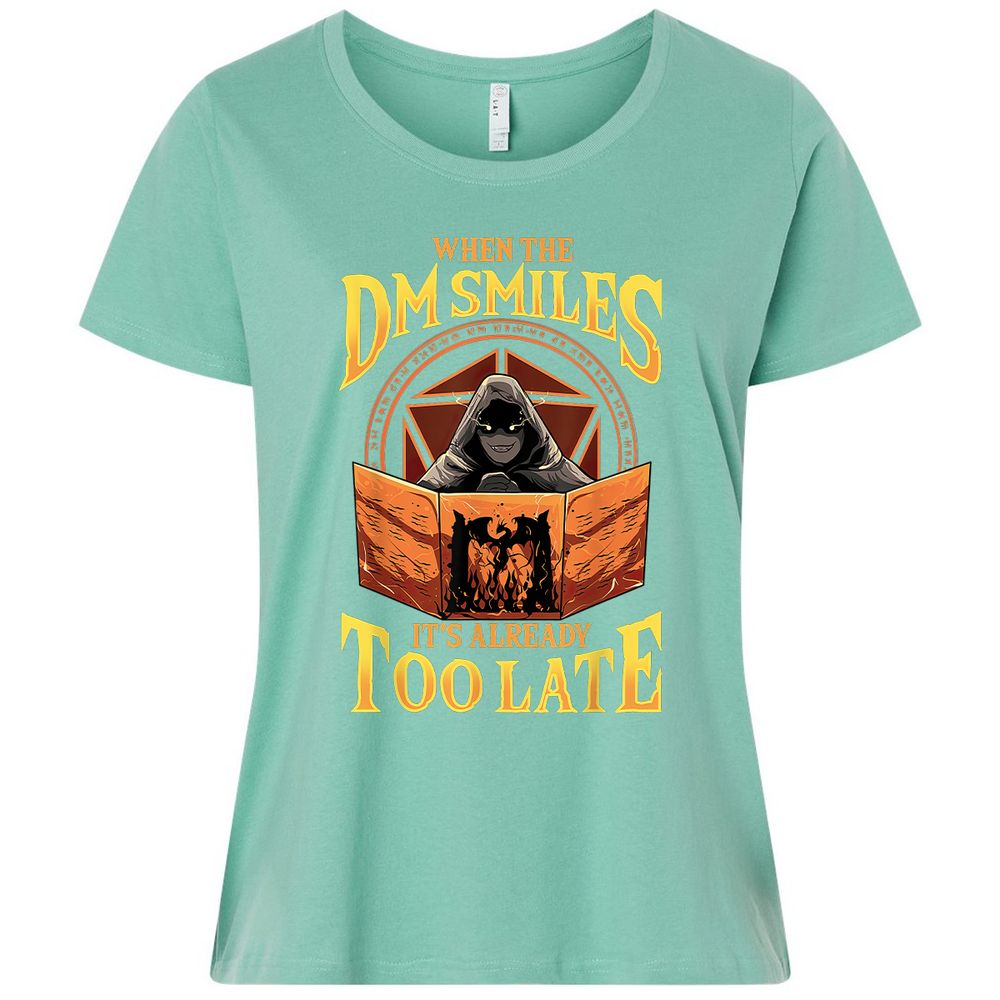 When The Dm Smiles Its Already Too Late Ladies Curvy Jersey - Saltwater - 7