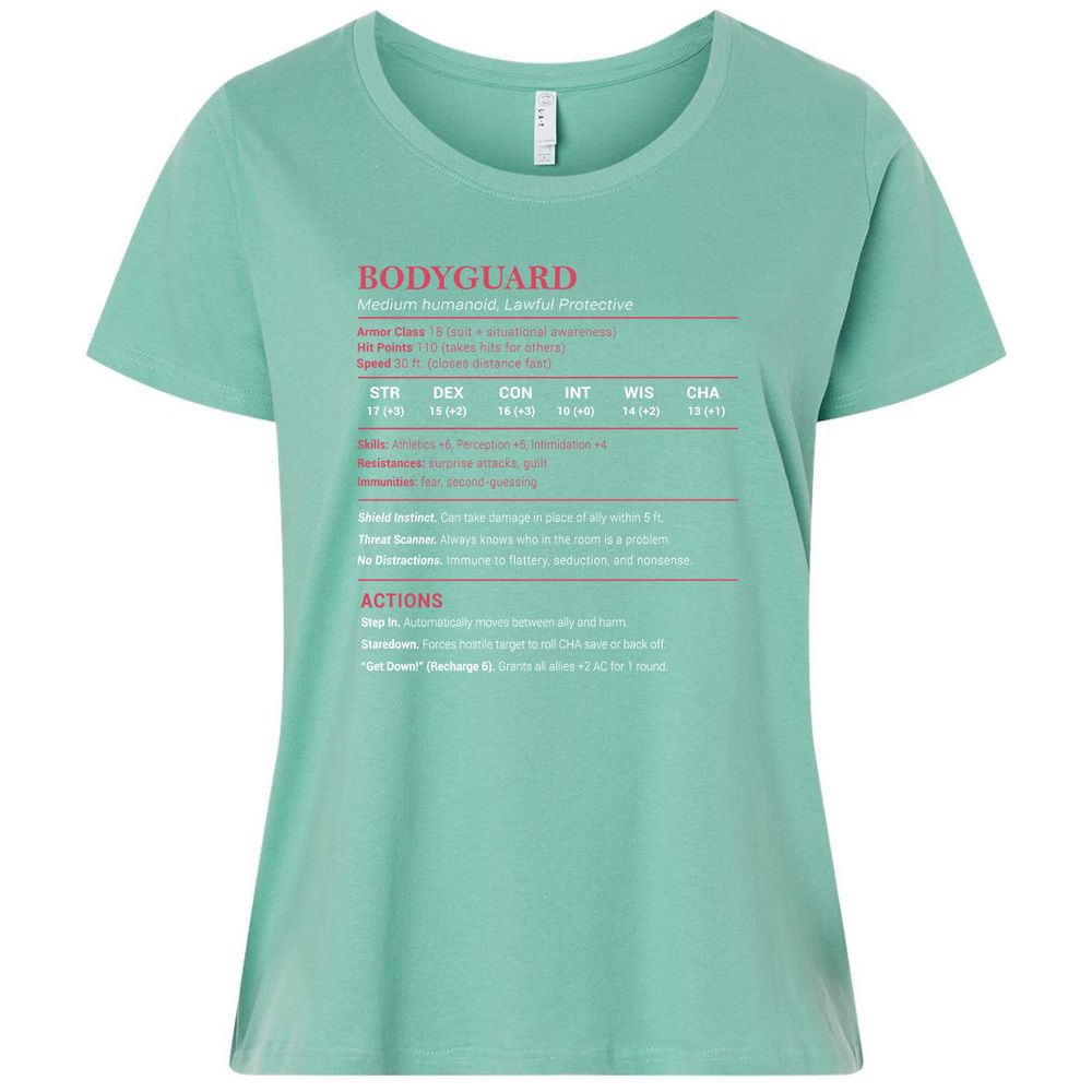 Bodyguard Stats Ladies Curvy Jersey - Saltwater - 7
