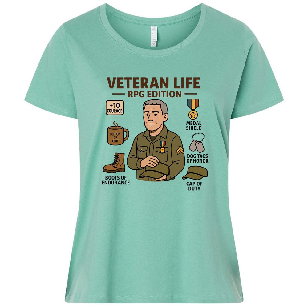 Veteran Life RPG Edition Ladies Curvy Jersey - Saltwater - 7