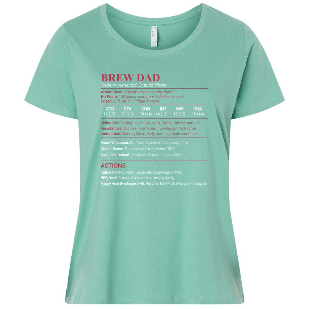 Brew Dad Ladies Curvy Jersey - Saltwater - 7